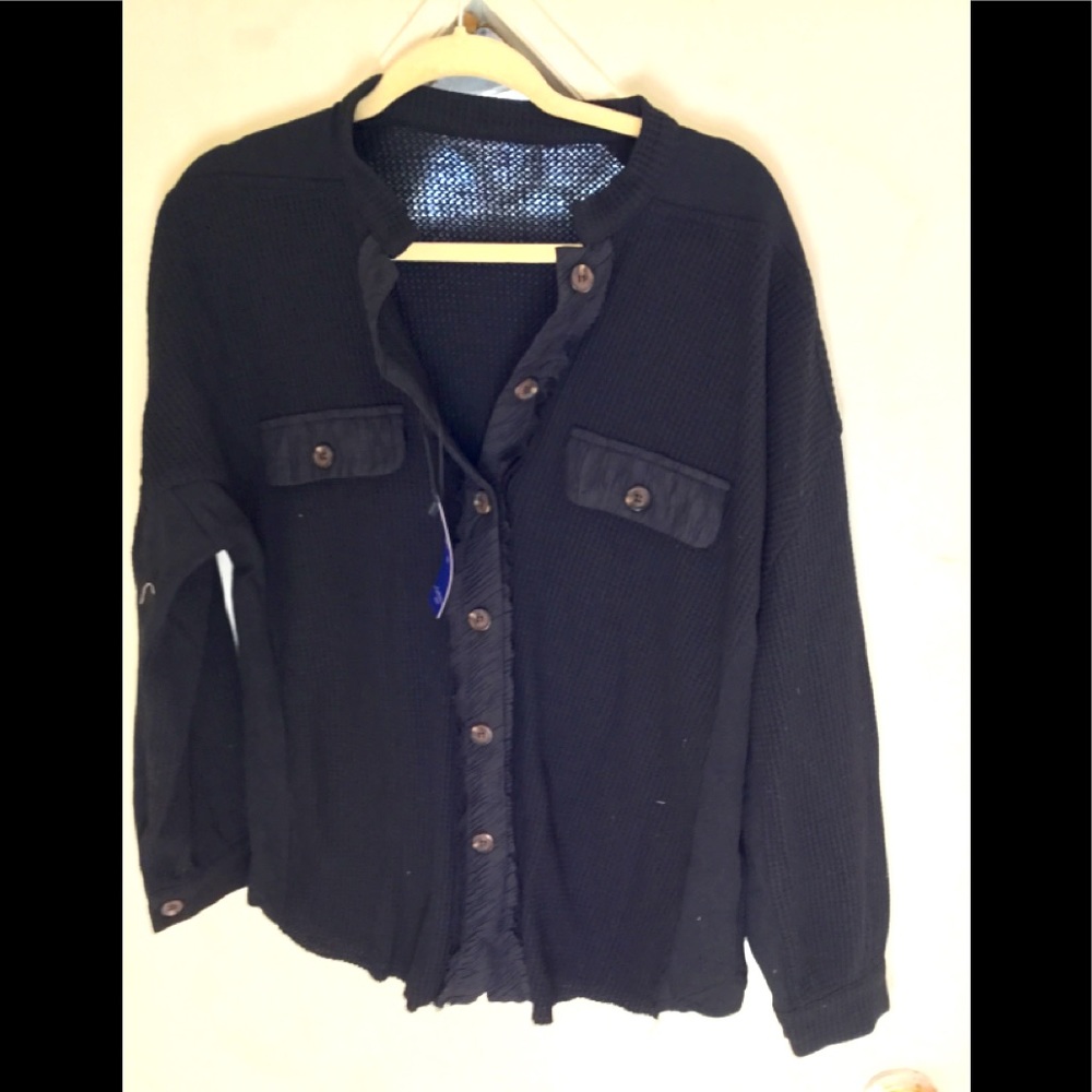 Woven long sleeves shirt